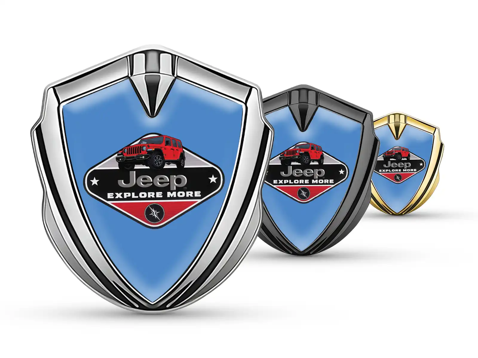 Jeep Abzeichen Selbstklebend Renn Look Hochwertig